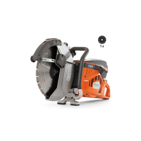 Przecinarka Husqvarna K970 SmartGuard (350 mm), głębokość cięcia 125mm